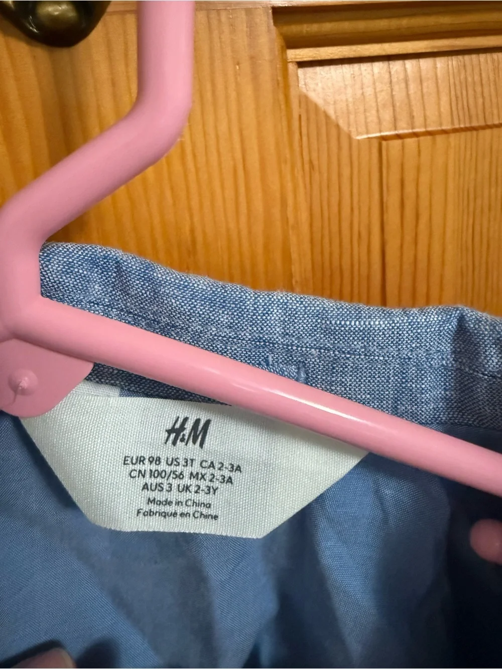 H&M Light Blue Kids' Linen-Blend Blazer
